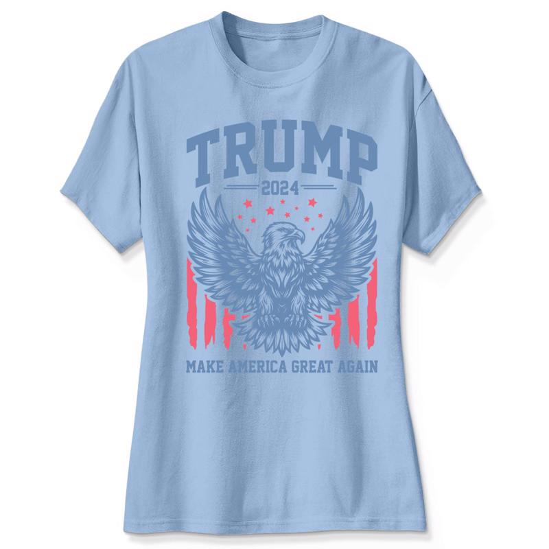Trump 2024 MAGA Eagle American Flag Shirt