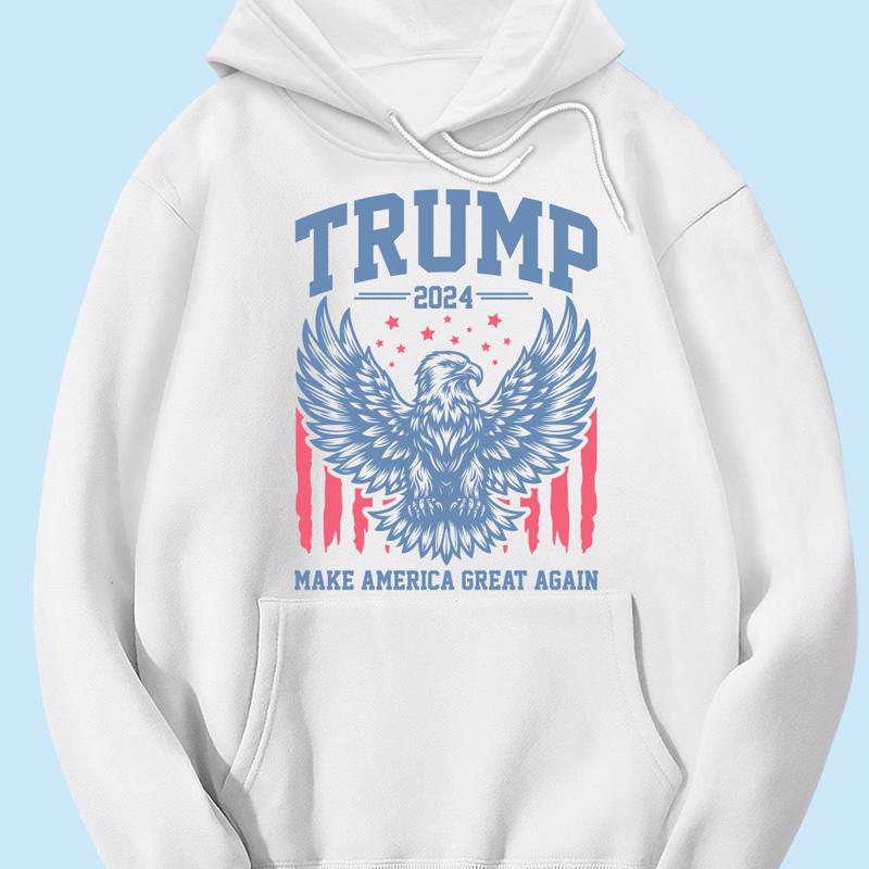 Trump 2024 MAGA Eagle American Flag Shirt