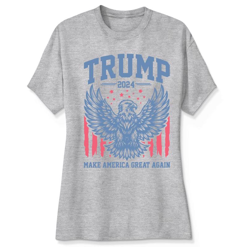 Trump 2024 MAGA Eagle American Flag Shirt