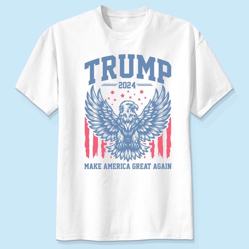 Trump 2024 MAGA Eagle American Flag Shirt