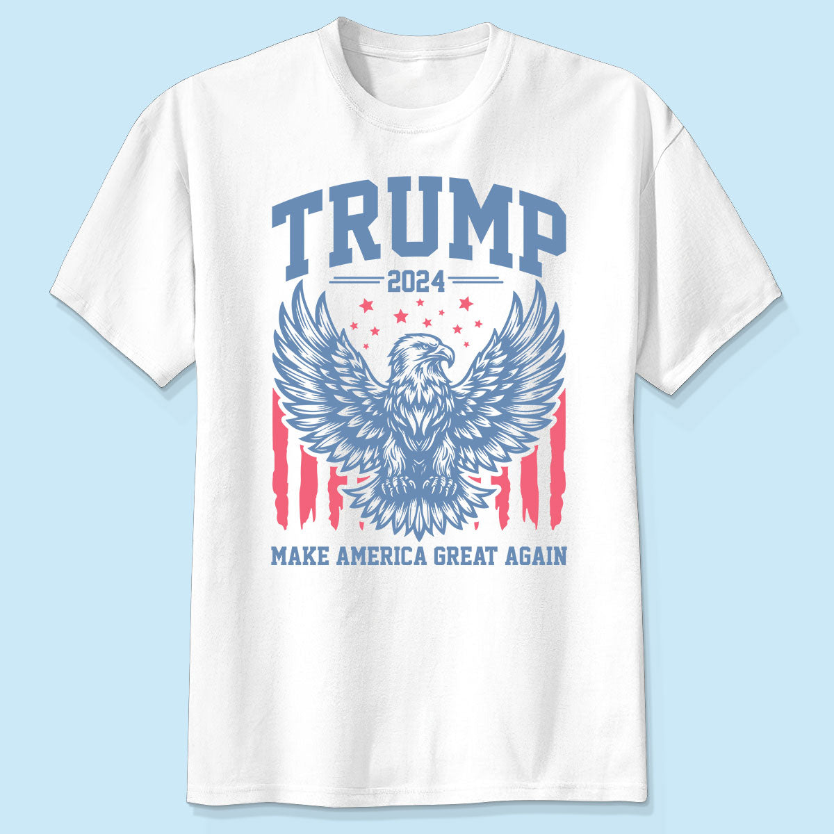 Trump 2024 MAGA Eagle American Flag Shirt