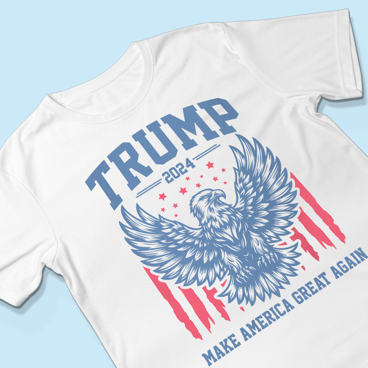 Trump 2024 MAGA Eagle American Flag Shirt