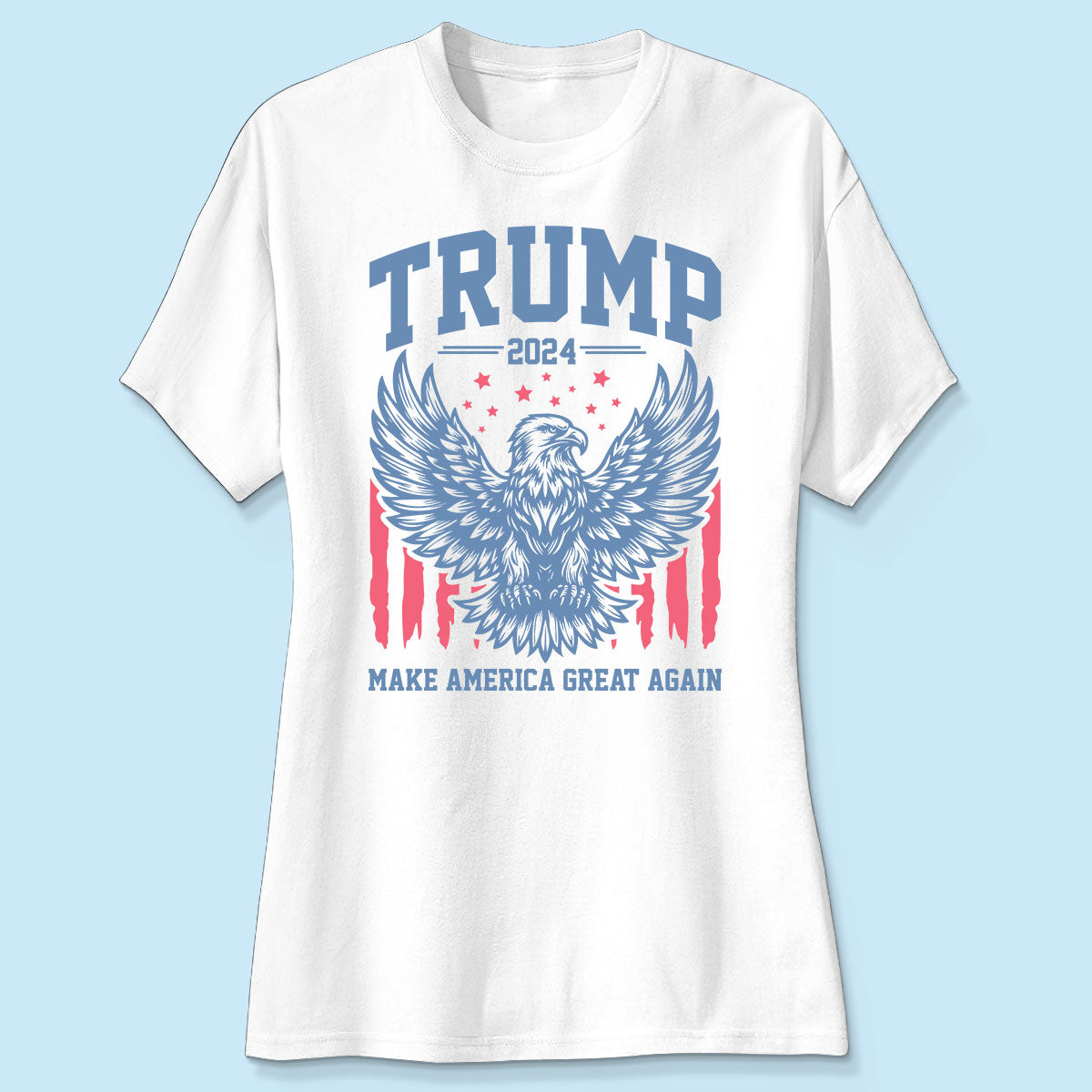 Trump 2024 MAGA Eagle American Flag Shirt