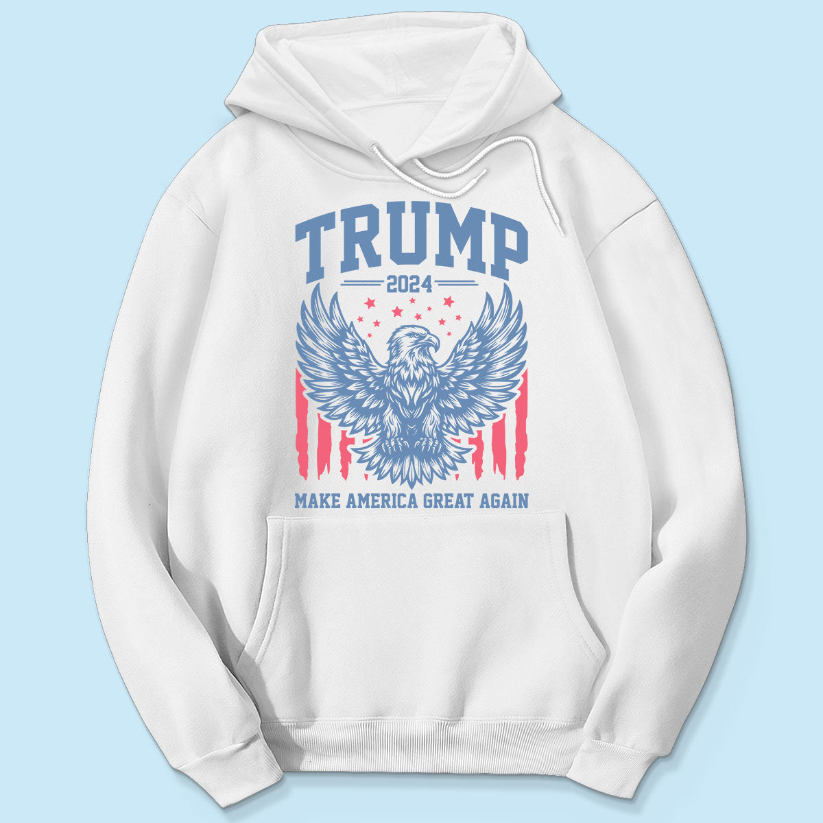 Trump 2024 MAGA Eagle American Flag Shirt