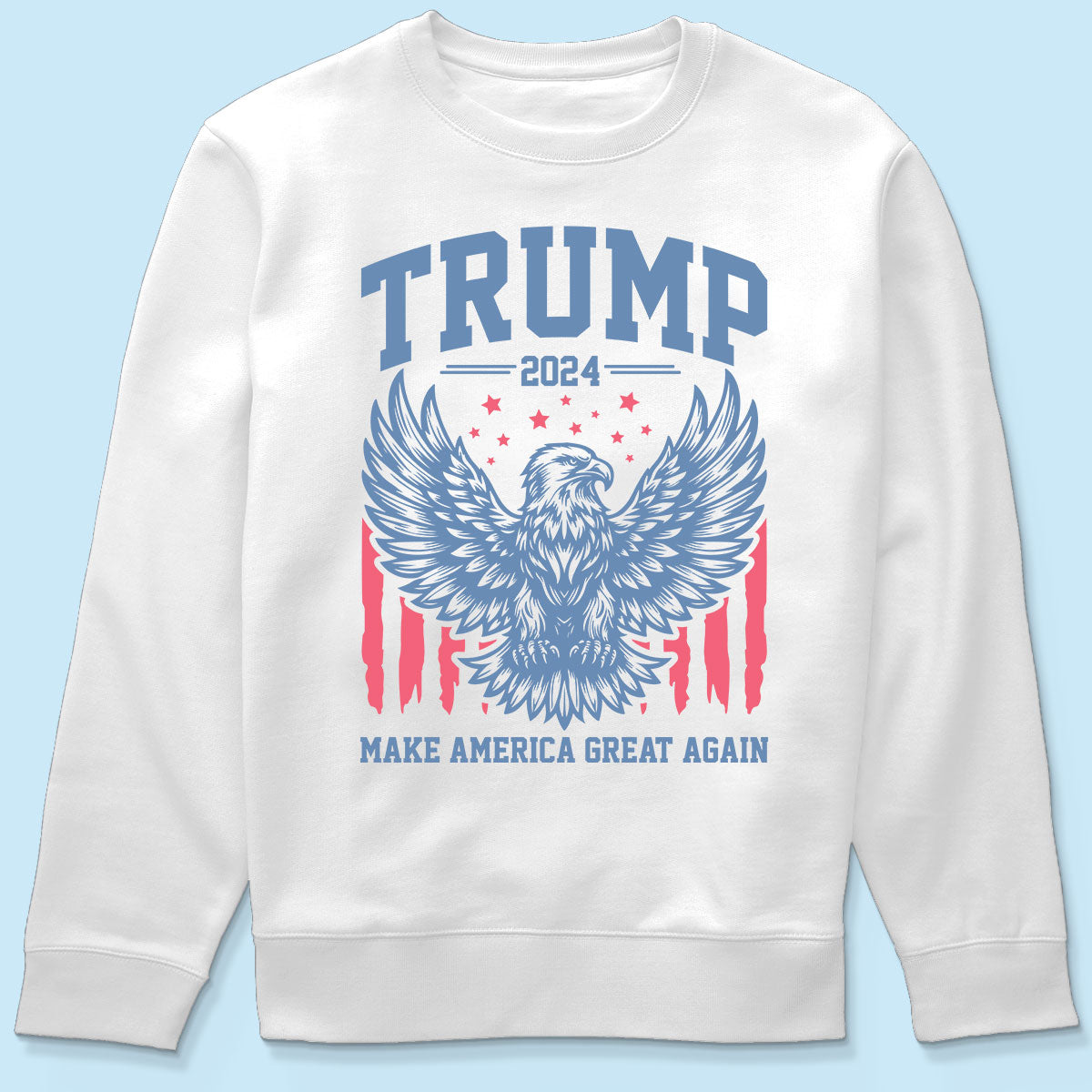 Trump 2024 MAGA Eagle American Flag Shirt