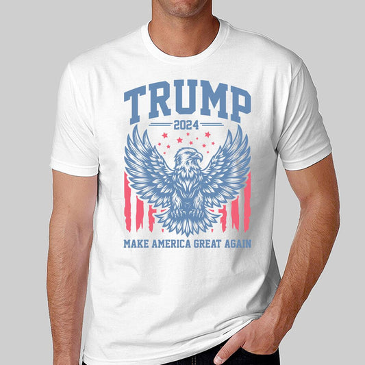 Trump 2024 MAGA Eagle American Flag Shirt